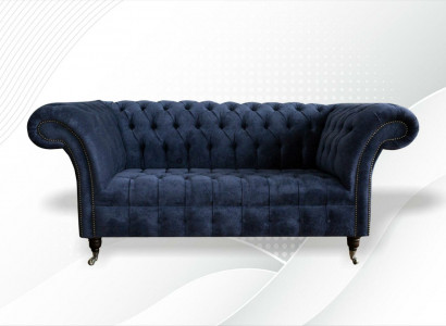 Couch Zweisitzer Klassische Textilsofa Couch Polster Sofa 2 Sitzer Samt Couchen